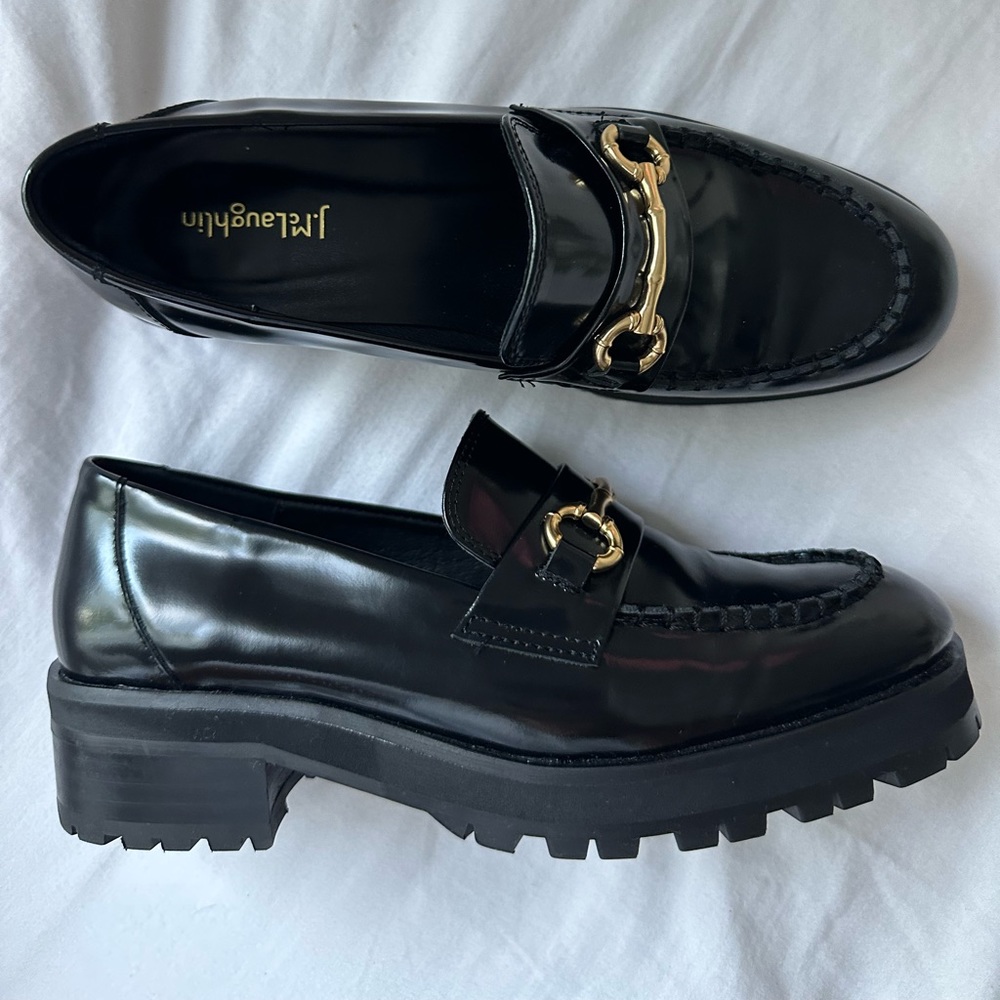 J.mclaughlin - grayson lug sole leather loafers